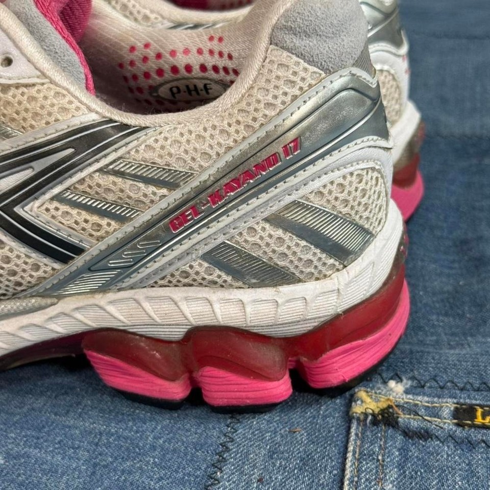 ASICS Gel Kayano white pink trainers - Picture 4 of 8